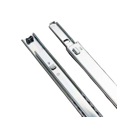 Customized OEM 27mm slim metal box drawer slide telescopic drawer bayonet channel